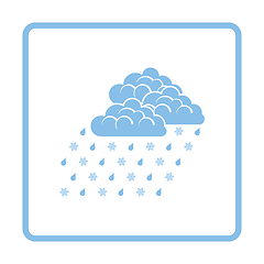 Image showing Rain with snow icon