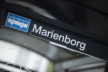 Image showing Marienborg Bus Stop