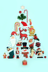 Image showing Fantasy Christmas Tree Shape Design 