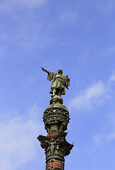 Image showing Monument of Christopher Columbus in Barcelona