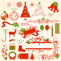 Image showing Christmas design elements