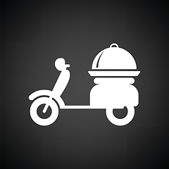 Image showing Delivering motorcycle icon