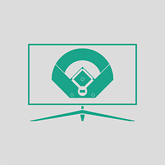 Image showing Baseball tv translation icon