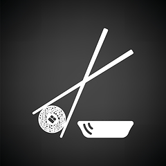 Image showing Sushi with sticks icon