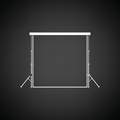 Image showing Icon of studio photo background