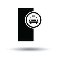 Image showing Taxi station icon