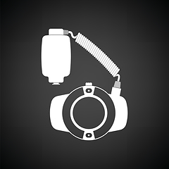 Image showing Icon of portable circle macro flash