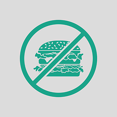 Image showing  Prohibited hamburger icon