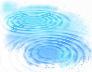 Image showing Abstract blue water ripples background