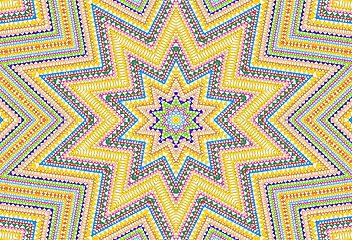 Image showing Abstract colorful triangles pattern