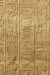 Image showing Ancient egyptian art in the Karnak Temple