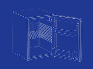 Image showing 3d model of minibar
