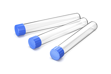 Image showing Empty test tubes