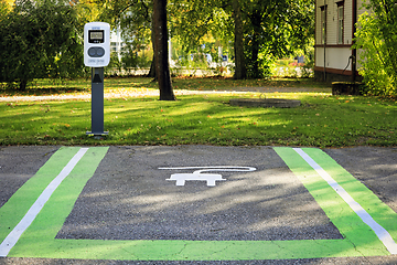 Image showing Virta Electric Vehicle Charging Point in Finland