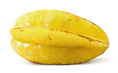 Image showing Ripe yellow carom isolated on a white