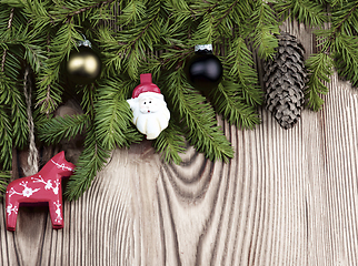 Image showing Christmas Decoration with Spruce Branch