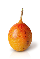 Image showing Whole tamarillo vertically isolated on a white