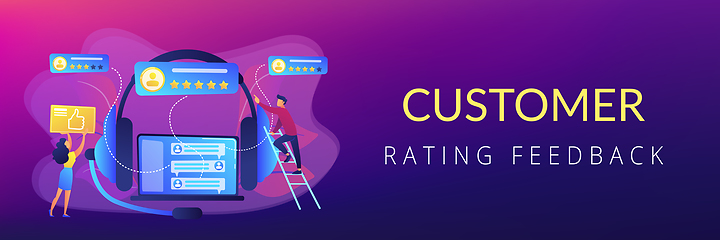 Image showing Customer feedback concept banner header.