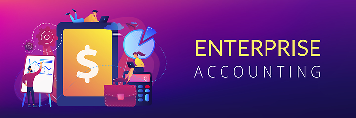 Image showing Enterprise accounting concept banner header.