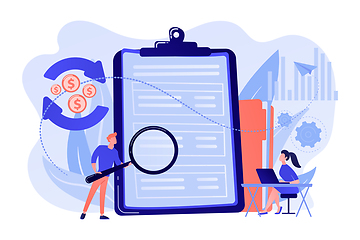 Image showing Cash flow statement concept vector illustration.