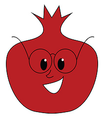 Image showing Garnet with glasses vector or color illustration
