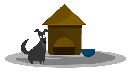 Image showing Dog house vector or color illustration