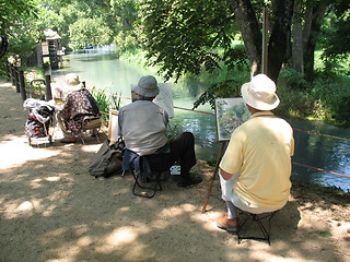 Image showing Painters at work