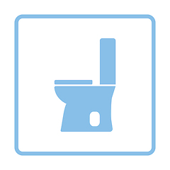 Image showing Toilet bowl icon