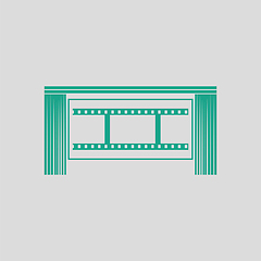 Image showing Cinema theater auditorium icon