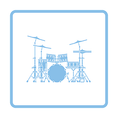 Image showing Drum set icon