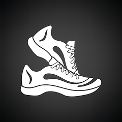 Image showing Fitness sneakers icon