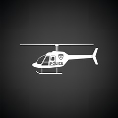 Image showing Police helicopter icon