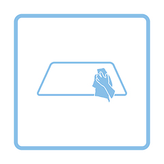 Image showing Wipe car window icon