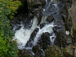 Image showing Cyfyng Falls and Rocks on the Afon Llugwy