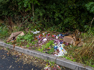 Image showing Nitrous Oxide Canisters Fly-tipped