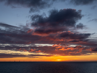 Image showing Sunset From Peacehaven