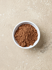 Image showing bowl of cocoa powder