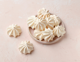 Image showing plate of meringue cookies