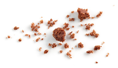 Image showing chocolate cookies crumbs