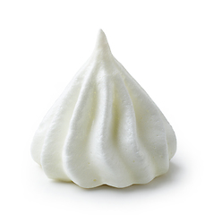 Image showing meringue cookie on white background