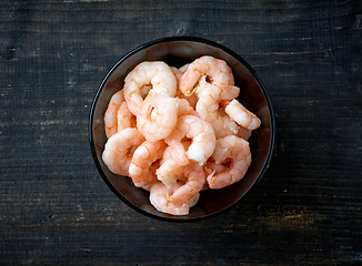 Image showing bowl of prawns