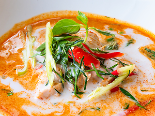 Image showing Thai panaeng curry with chicken