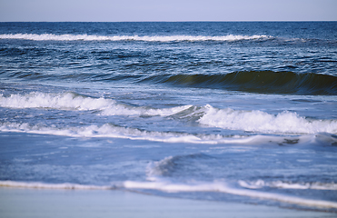 Image showing Rough water and waves in Atlantic Ocean. Florida, USA