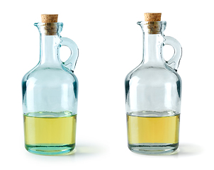 Image showing two oil bottles