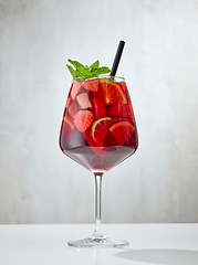 Image showing glass of sangria