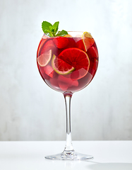 Image showing glass of red sangria