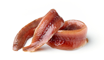 Image showing canned anchovy fillets