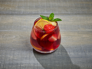 Image showing glass of sangria