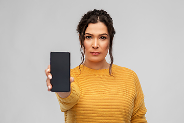 Image showing woman showing smartphone