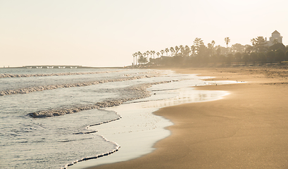 Image showing Beach and sunrise